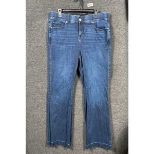 Torrid Bombshell Flare Super Soft Jeans Womens Size 18R Blue High Rise Denim